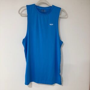 MP Myprotein Sleeveless Training Tank Top Mens Small Blue Graphic | Activewear